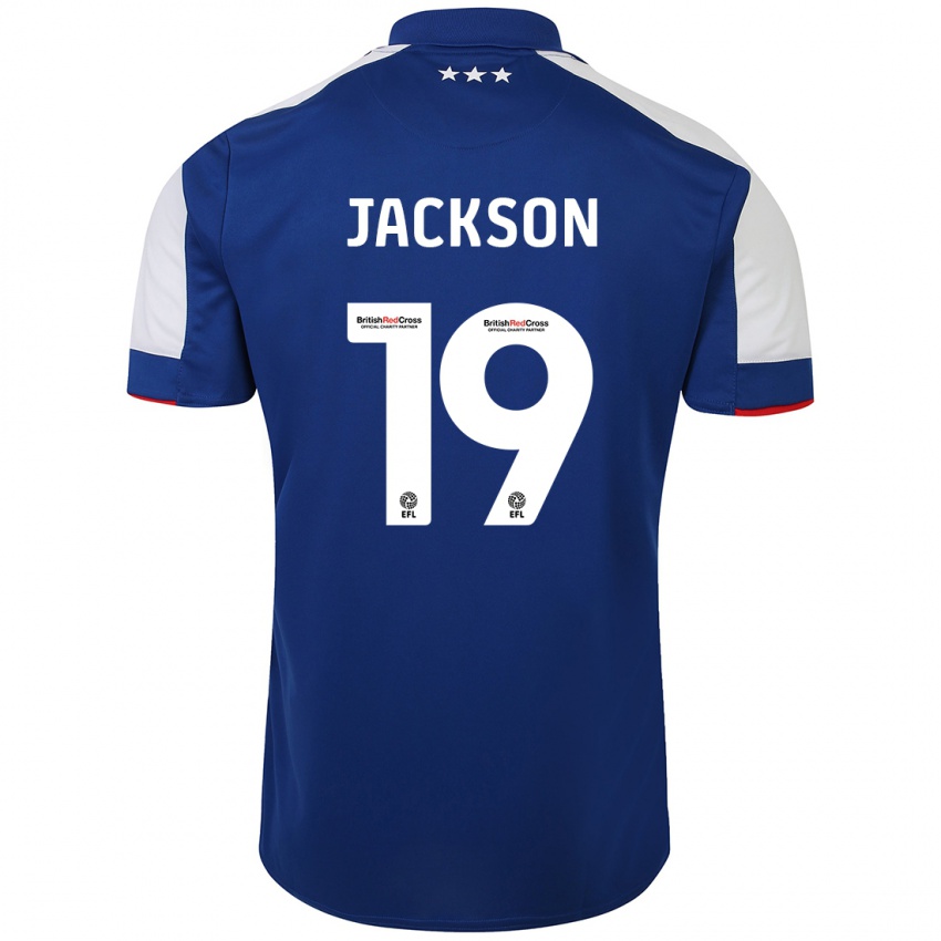 Női Kayden Jackson #19 Kék Hazai Jersey 2023/24 Mez Póló Ing