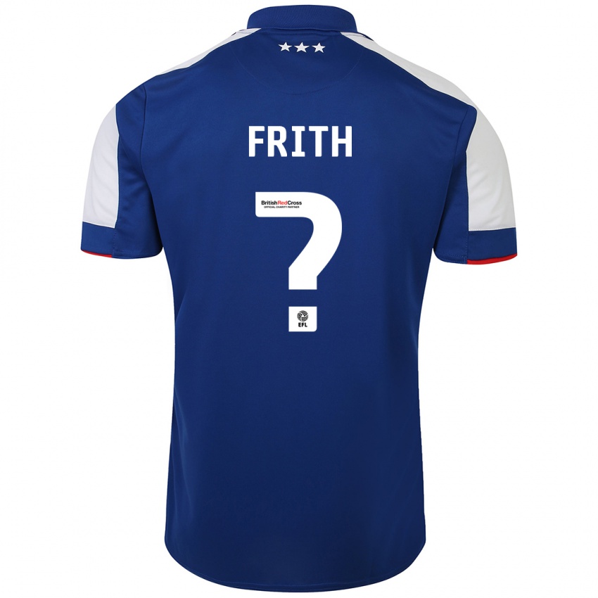 Női Callum Frith #0 Kék Hazai Jersey 2023/24 Mez Póló Ing