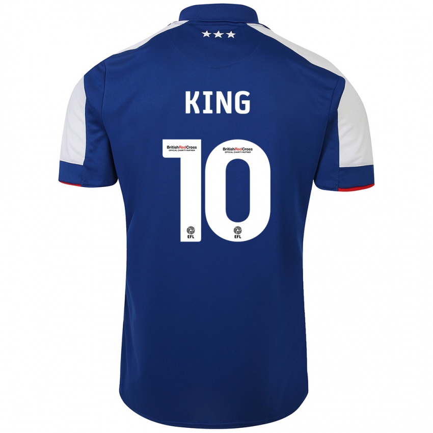 Női Eloise King #10 Kék Hazai Jersey 2023/24 Mez Póló Ing