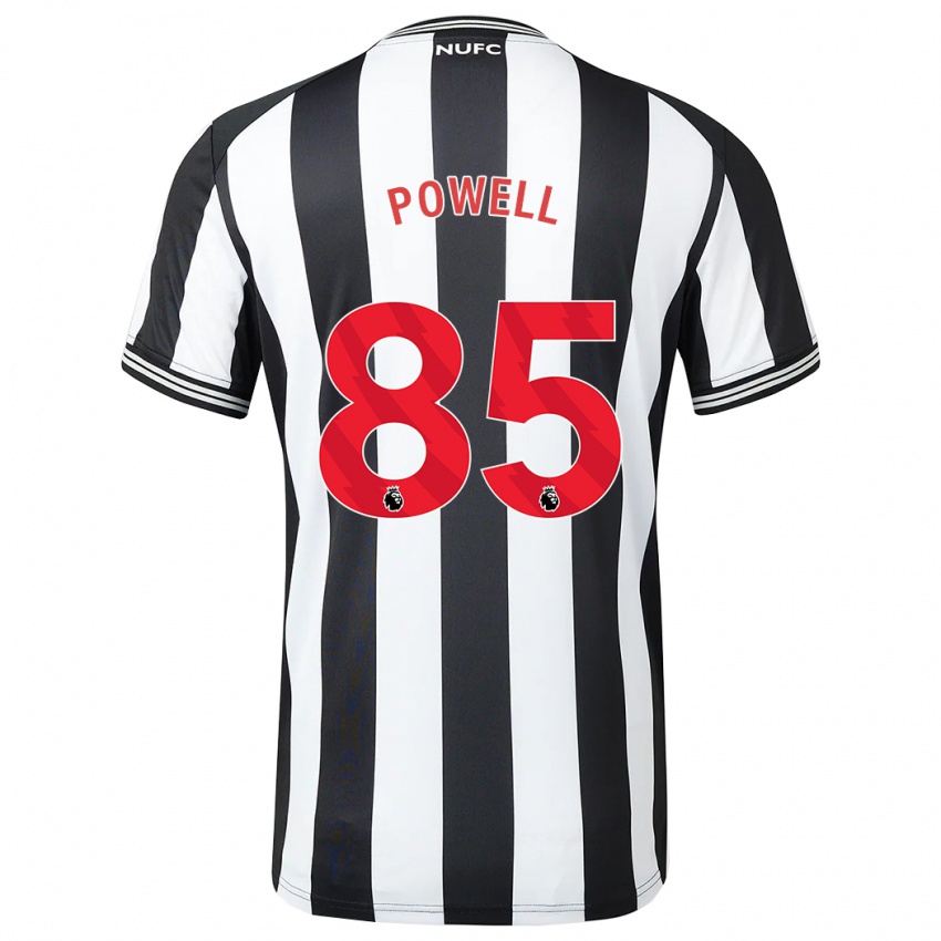 Női Rory Powell #85 Fekete-Fehér Hazai Jersey 2023/24 Mez Póló Ing