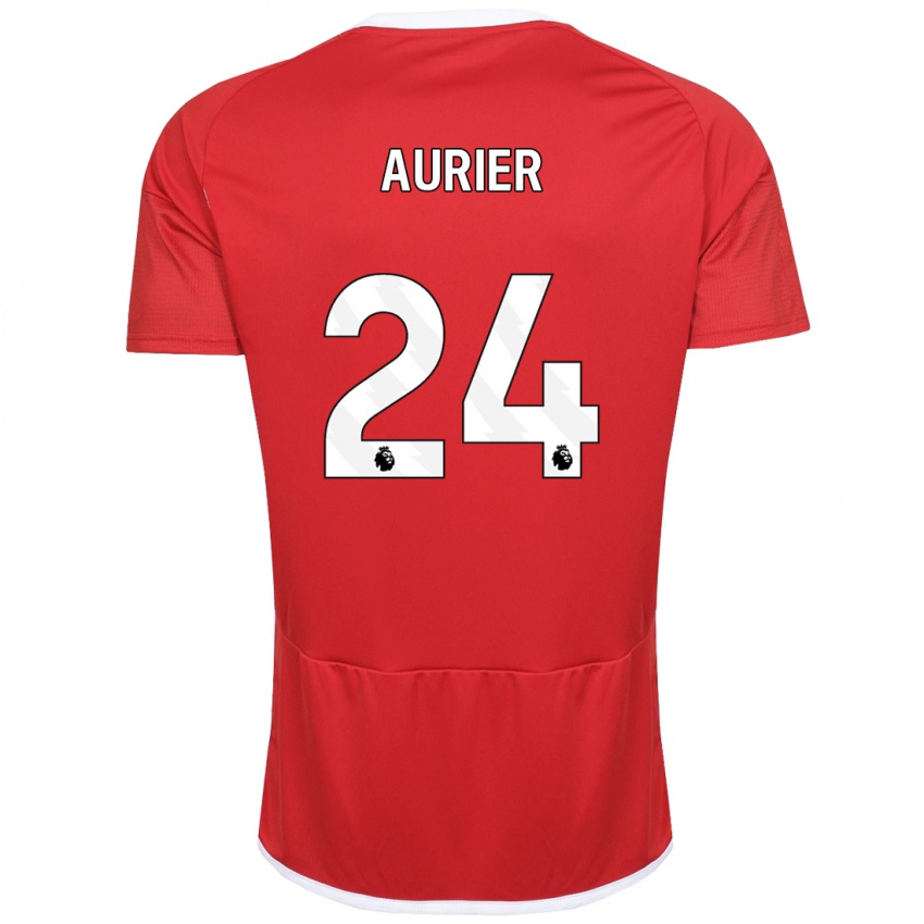 Női Serge Aurier #24 Piros Hazai Jersey 2023/24 Mez Póló Ing