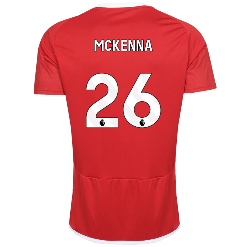 Női Scott Mckenna #26 Piros Hazai Jersey 2023/24 Mez Póló Ing