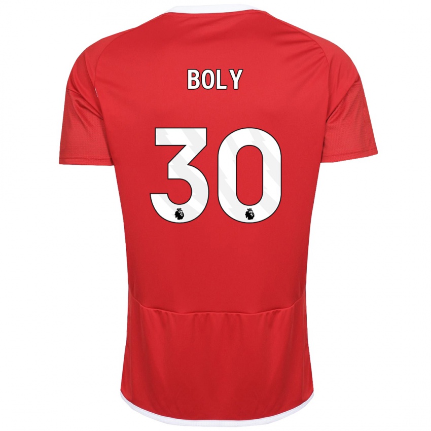 Női Willy Boly #30 Piros Hazai Jersey 2023/24 Mez Póló Ing