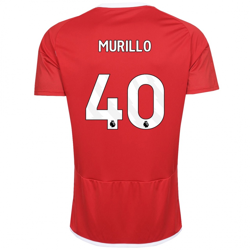 Női Murillo #40 Piros Hazai Jersey 2023/24 Mez Póló Ing