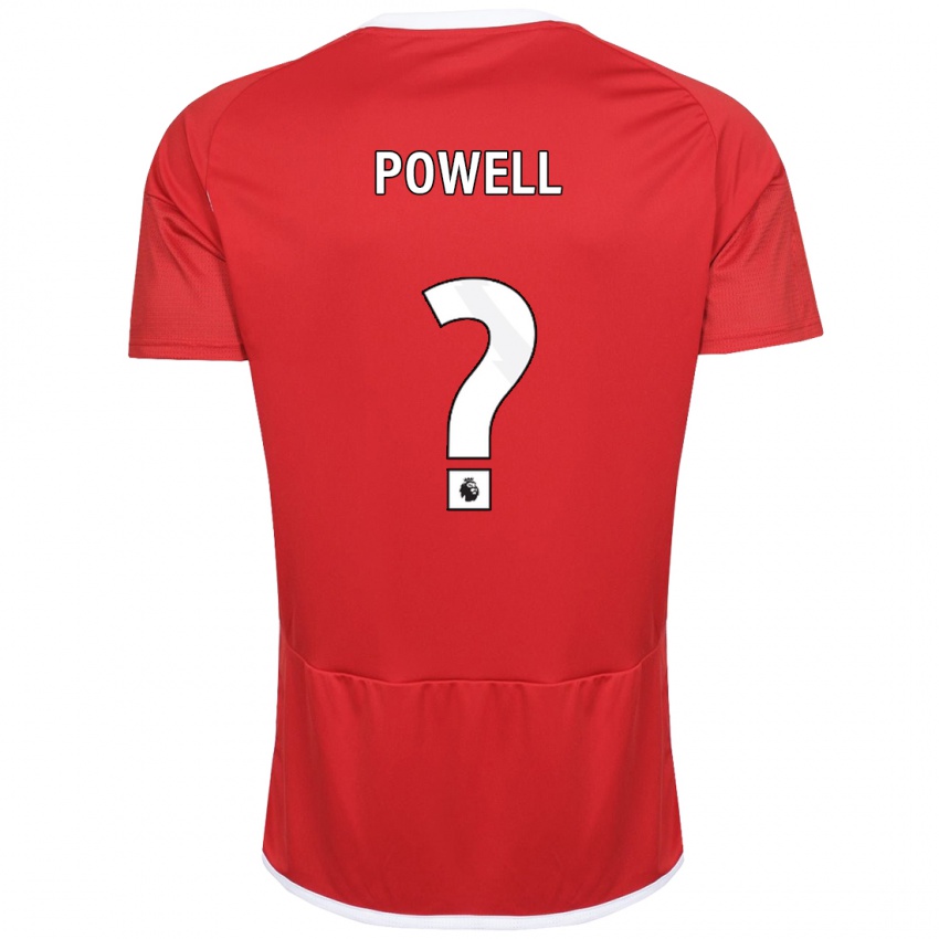 Női Jayden Powell #0 Piros Hazai Jersey 2023/24 Mez Póló Ing