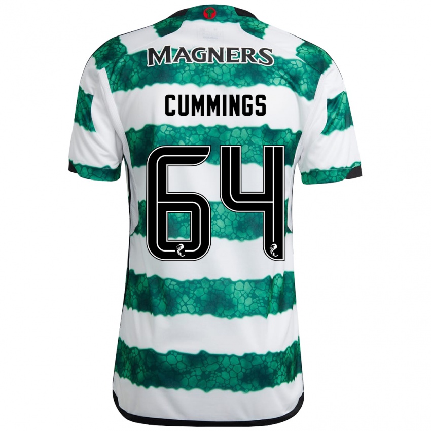 Női Daniel Cummings #64 Zöld Hazai Jersey 2023/24 Mez Póló Ing