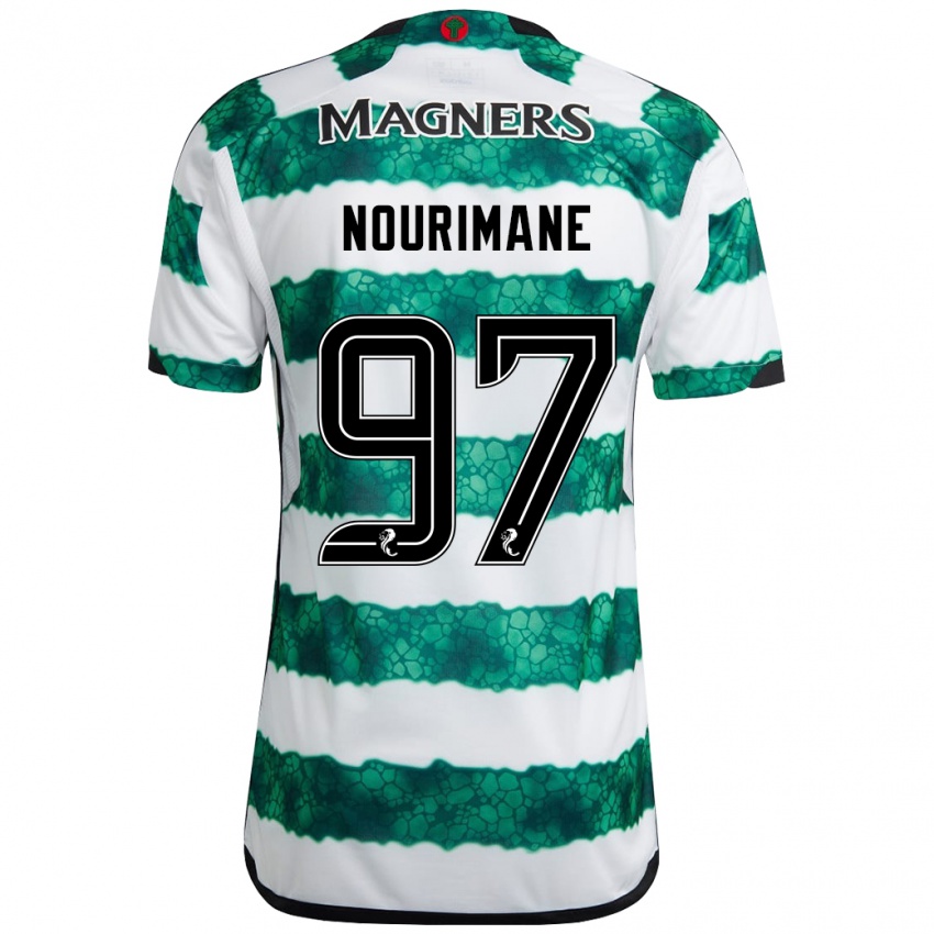 Női Addi Nourimane #97 Zöld Hazai Jersey 2023/24 Mez Póló Ing