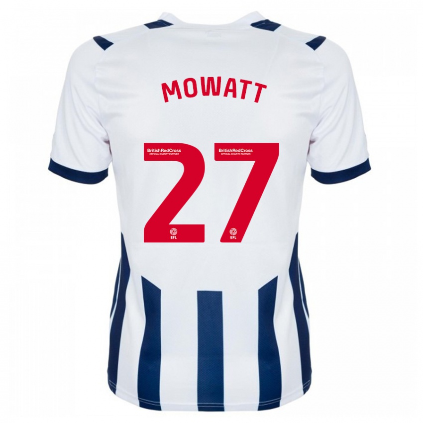 Női Alex Mowatt #27 Fehér Hazai Jersey 2023/24 Mez Póló Ing