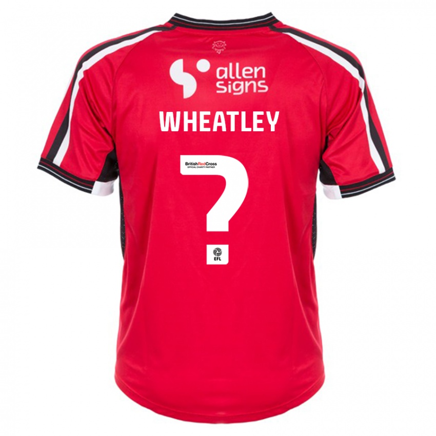 Női Kyrell Wheatley #0 Piros Hazai Jersey 2023/24 Mez Póló Ing