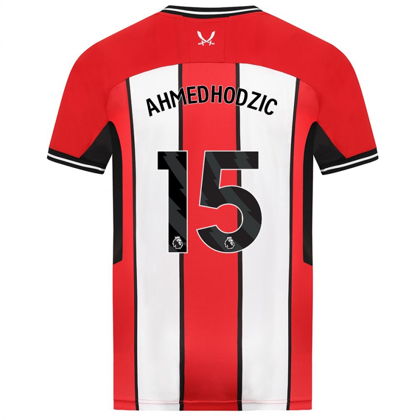 Női Anel Ahmedhodzic #15 Piros Hazai Jersey 2023/24 Mez Póló Ing