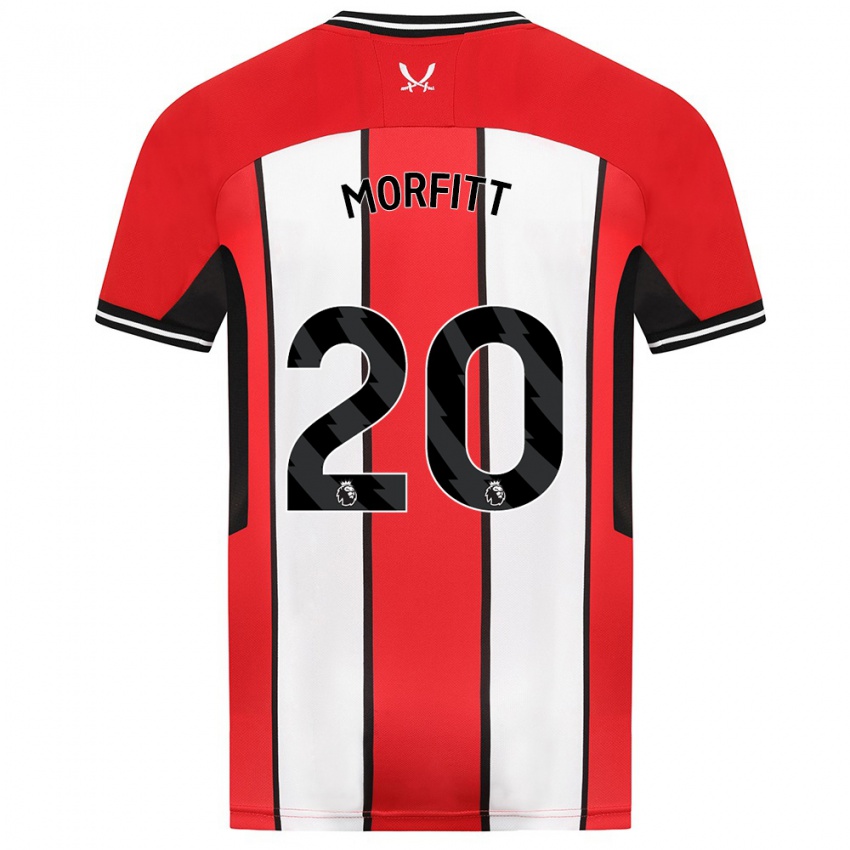 Női Izzy Morfitt #20 Piros Hazai Jersey 2023/24 Mez Póló Ing