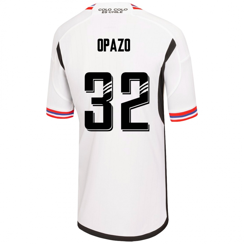Női Óscar Opazo #32 Fehér Hazai Jersey 2023/24 Mez Póló Ing