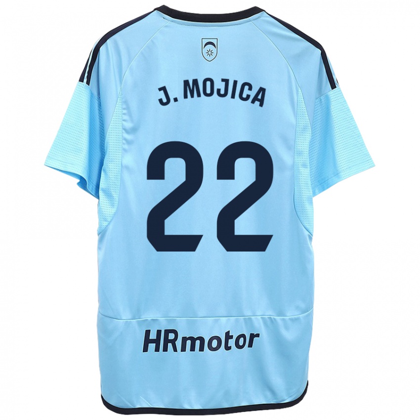 Női Johan Mojica #22 Kék Idegenbeli Jersey 2023/24 Mez Póló Ing