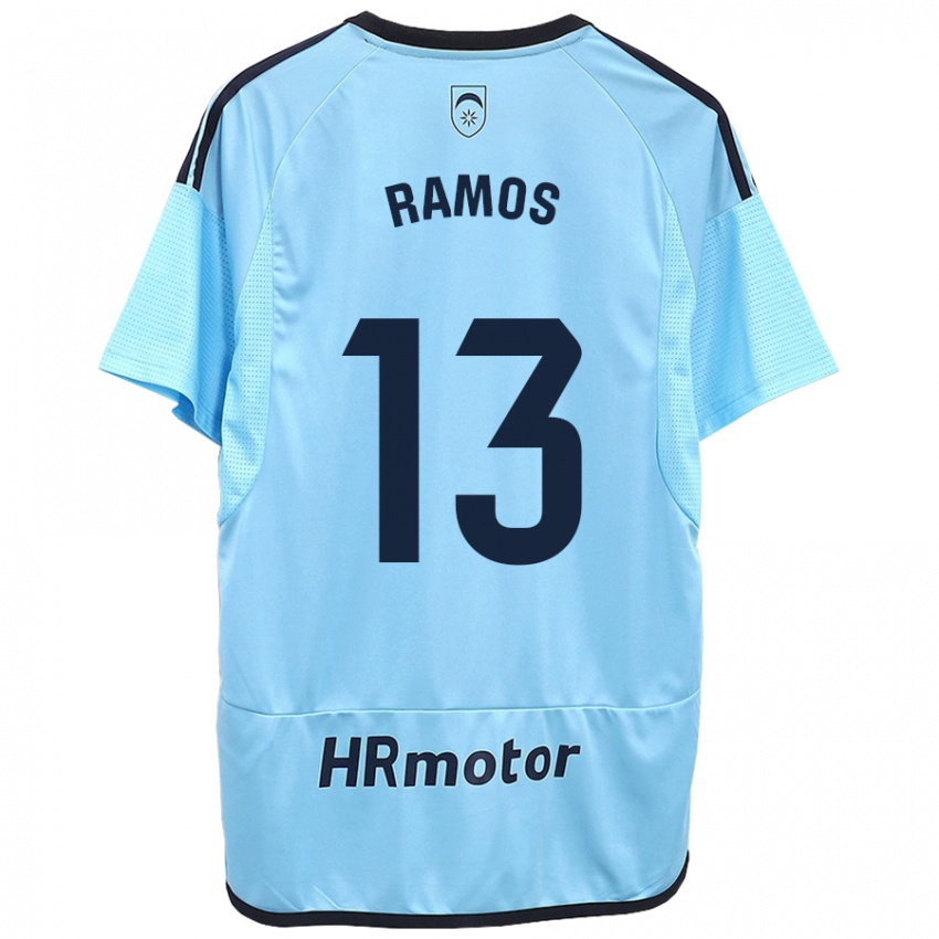 Női Darío Ramos #13 Kék Idegenbeli Jersey 2023/24 Mez Póló Ing