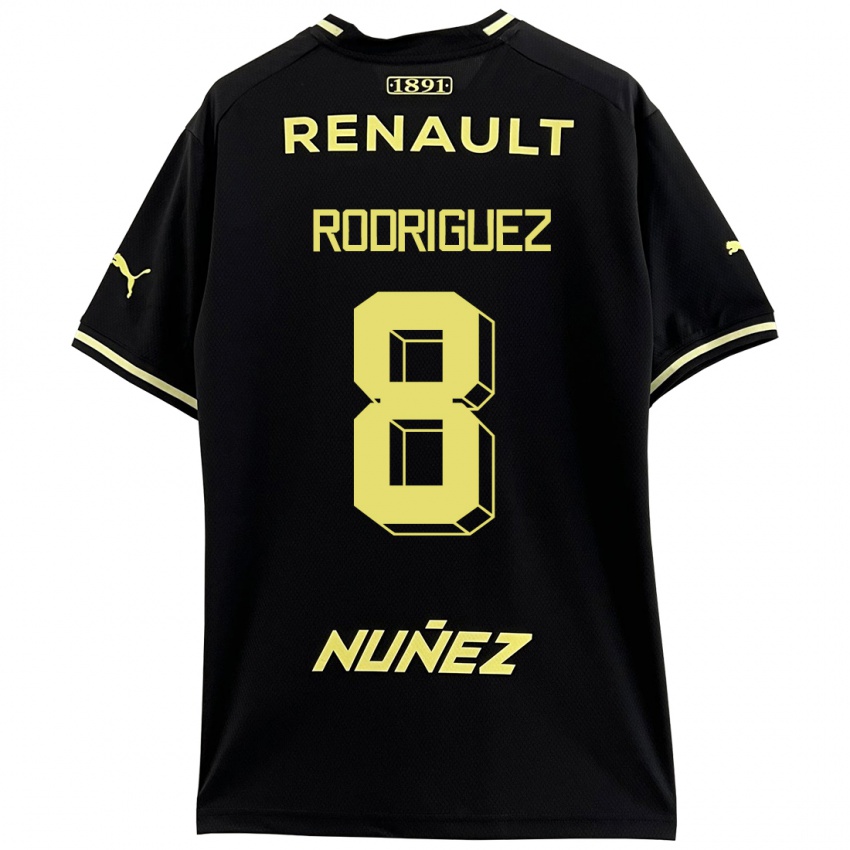 Női Sebastián Rodríguez #8 Fekete Idegenbeli Jersey 2023/24 Mez Póló Ing