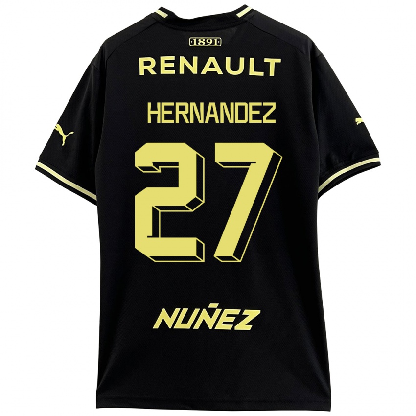 Női Lucas Hernández #27 Fekete Idegenbeli Jersey 2023/24 Mez Póló Ing