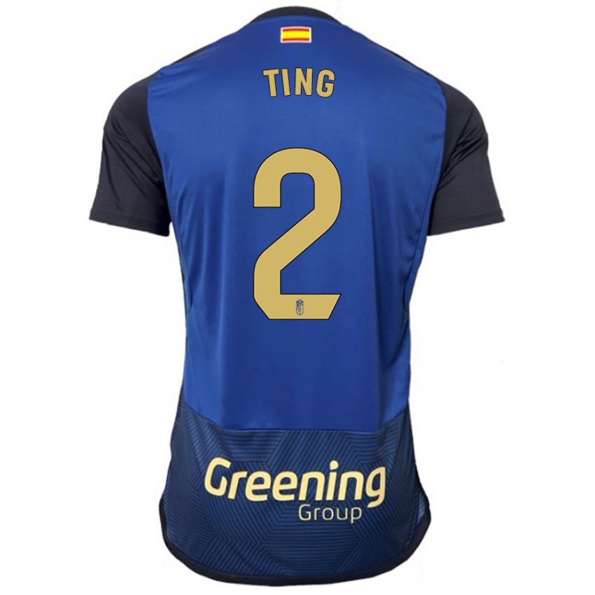 Női Xie Ting #2 Haditengerészet Idegenbeli Jersey 2023/24 Mez Póló Ing