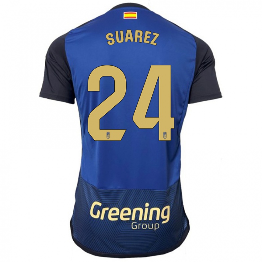 Női Carlota Suárez #24 Haditengerészet Idegenbeli Jersey 2023/24 Mez Póló Ing