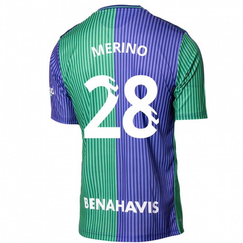 Női Izan Merino #28 Zöldes-Kék Idegenbeli Jersey 2023/24 Mez Póló Ing