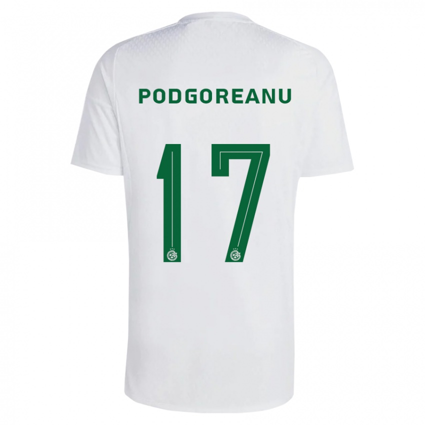 Női Suf Podgoreanu #17 Zöldes-Kék Idegenbeli Jersey 2023/24 Mez Póló Ing