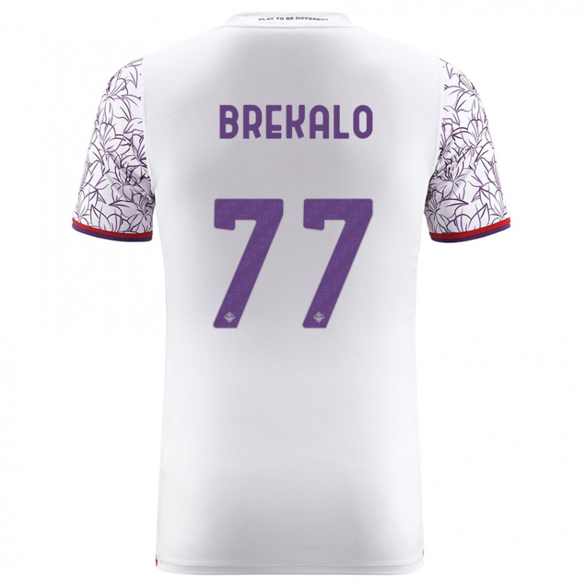 Női Josip Brekalo #77 Fehér Idegenbeli Jersey 2023/24 Mez Póló Ing