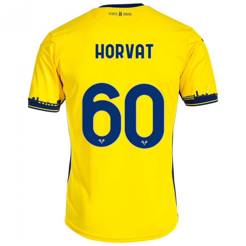 Női Mihaela Horvat #60 Sárga Idegenbeli Jersey 2023/24 Mez Póló Ing