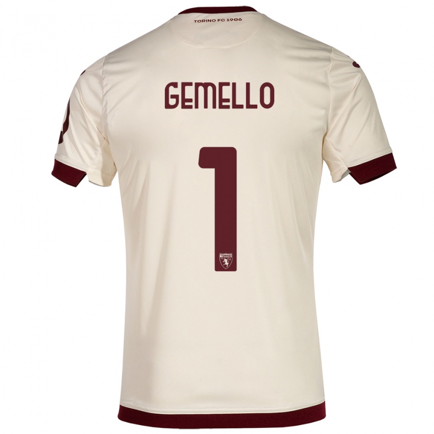 Női Luca Gemello #1 Pezsgő Idegenbeli Jersey 2023/24 Mez Póló Ing