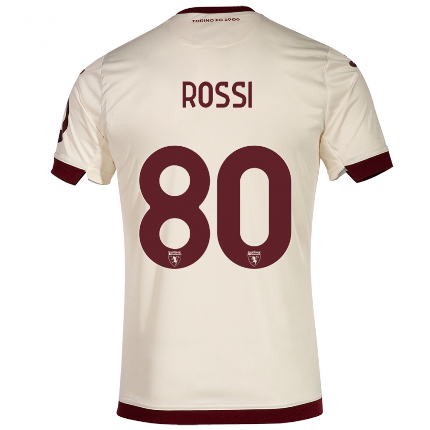 Női Simone Rossi #80 Pezsgő Idegenbeli Jersey 2023/24 Mez Póló Ing