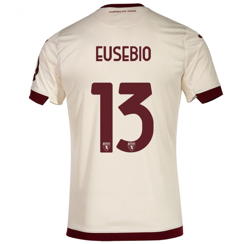 Női Chiara Eusebio #13 Pezsgő Idegenbeli Jersey 2023/24 Mez Póló Ing