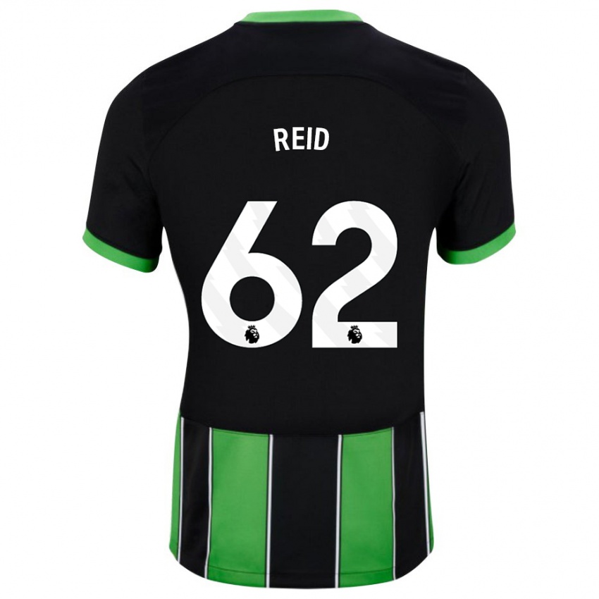 Női Tommy Reid #62 Fekete Zöld Idegenbeli Jersey 2023/24 Mez Póló Ing