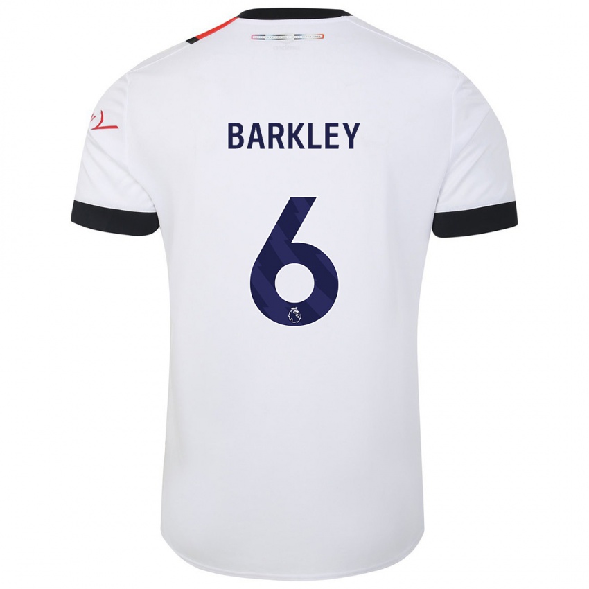 Női Ross Barkley #6 Fehér Idegenbeli Jersey 2023/24 Mez Póló Ing