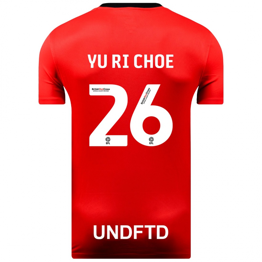 Női Yu-Ri Choe #26 Piros Idegenbeli Jersey 2023/24 Mez Póló Ing