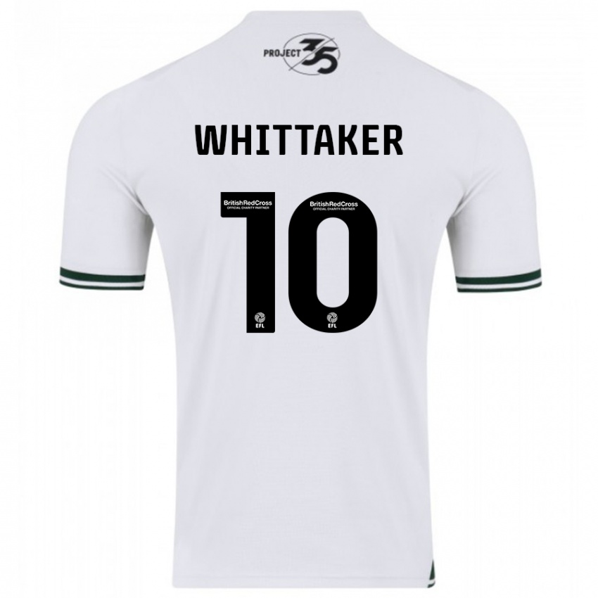 Női Morgan Whittaker #10 Fehér Idegenbeli Jersey 2023/24 Mez Póló Ing