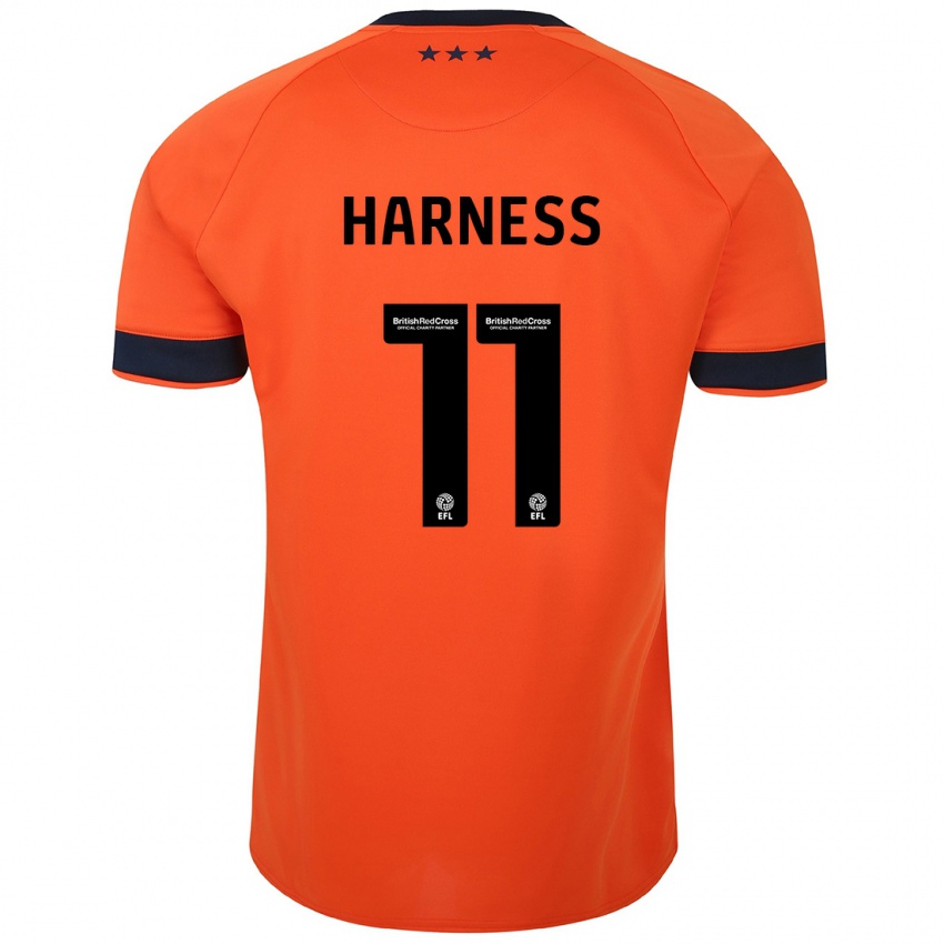 Női Marcus Harness #11 Narancs Idegenbeli Jersey 2023/24 Mez Póló Ing