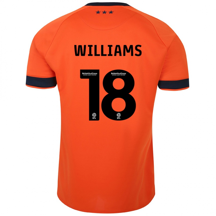 Női Brandon Williams #18 Narancs Idegenbeli Jersey 2023/24 Mez Póló Ing