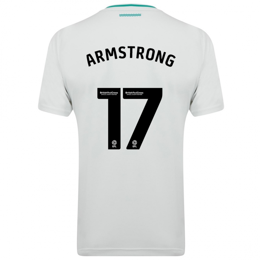 Női Stuart Armstrong #17 Fehér Idegenbeli Jersey 2023/24 Mez Póló Ing