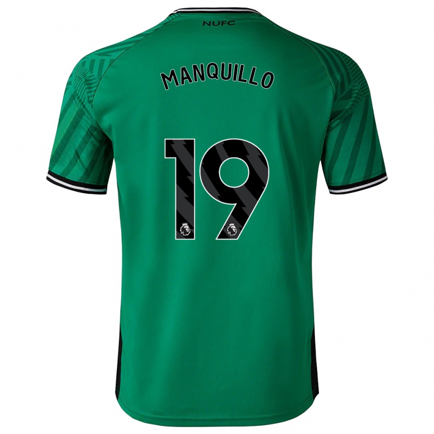 Női Javier Manquillo #19 Zöld Idegenbeli Jersey 2023/24 Mez Póló Ing