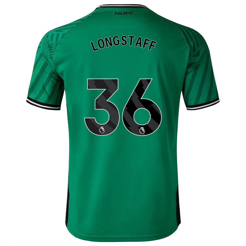 Női Sean Longstaff #36 Zöld Idegenbeli Jersey 2023/24 Mez Póló Ing