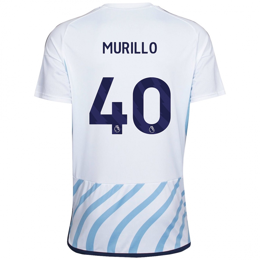 Női Murillo #40 Fehér Kék Idegenbeli Jersey 2023/24 Mez Póló Ing