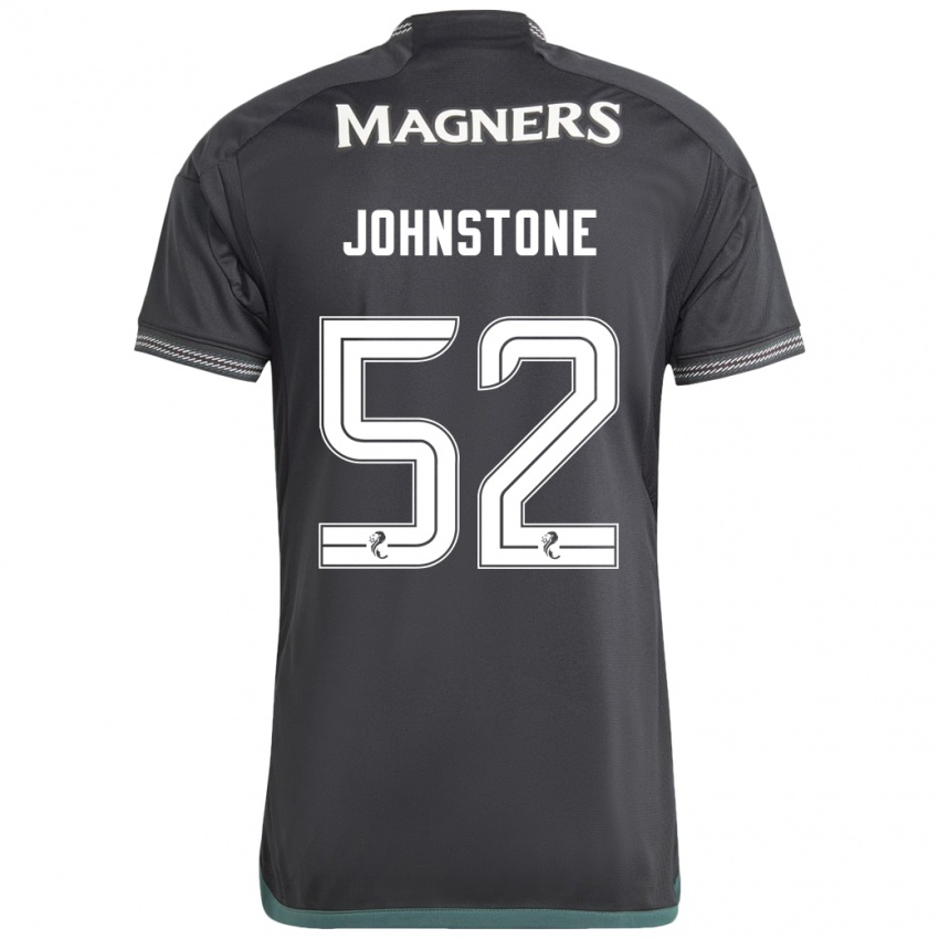 Női Rachael Johnstone #52 Fekete Idegenbeli Jersey 2023/24 Mez Póló Ing