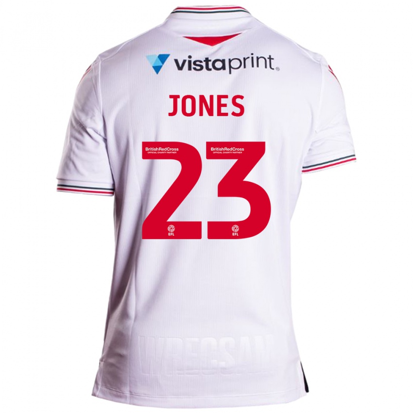 Női Ruby Jones #23 Fehér Idegenbeli Jersey 2023/24 Mez Póló Ing