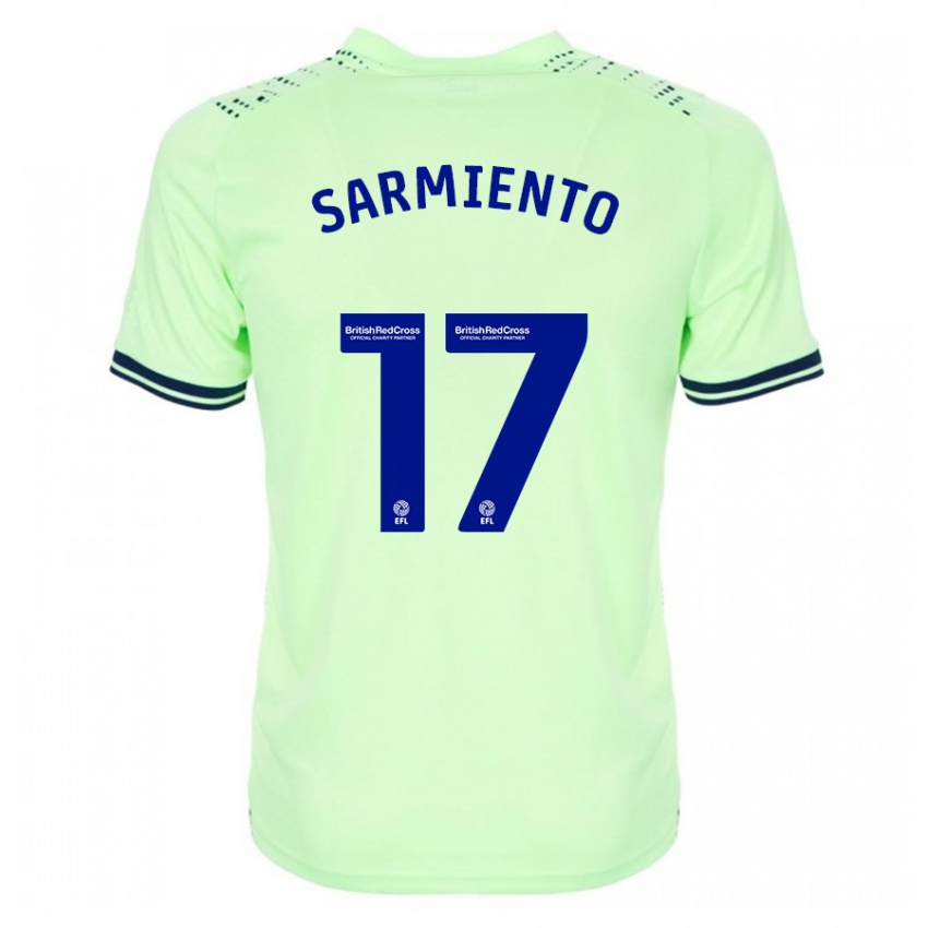 Női Jeremy Sarmiento #17 Haditengerészet Idegenbeli Jersey 2023/24 Mez Póló Ing