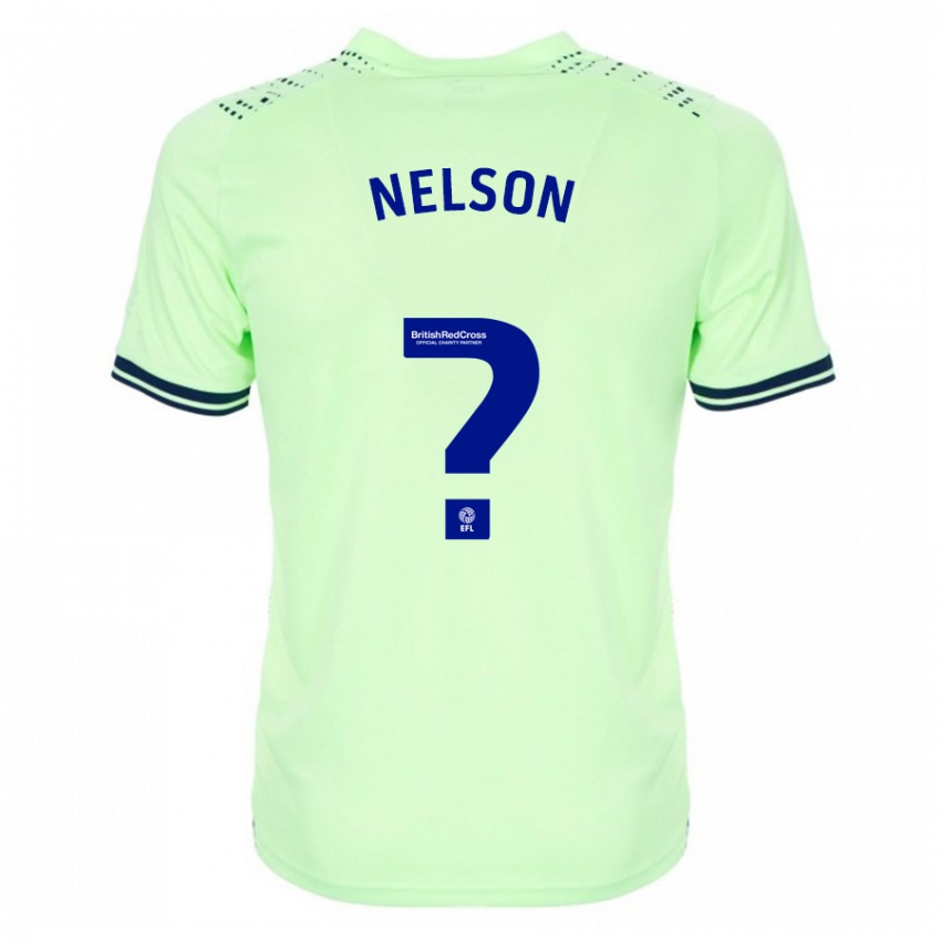 Női Deago Nelson #0 Haditengerészet Idegenbeli Jersey 2023/24 Mez Póló Ing