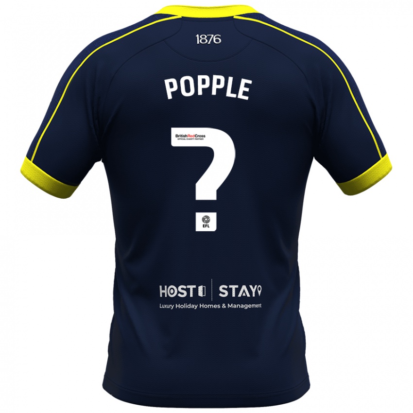 Női Henry Popple #0 Haditengerészet Idegenbeli Jersey 2023/24 Mez Póló Ing