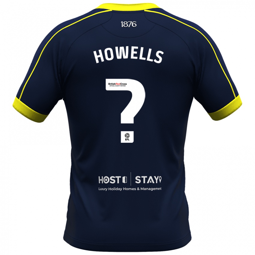 Női Max Howells #0 Haditengerészet Idegenbeli Jersey 2023/24 Mez Póló Ing