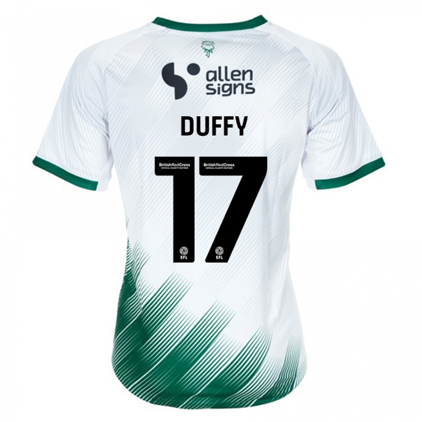 Női Dylan Duffy #17 Fehér Idegenbeli Jersey 2023/24 Mez Póló Ing