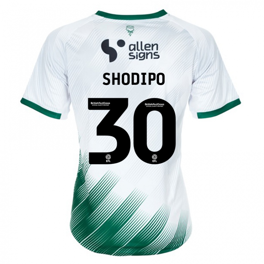 Női Olamide Shodipo #30 Fehér Idegenbeli Jersey 2023/24 Mez Póló Ing