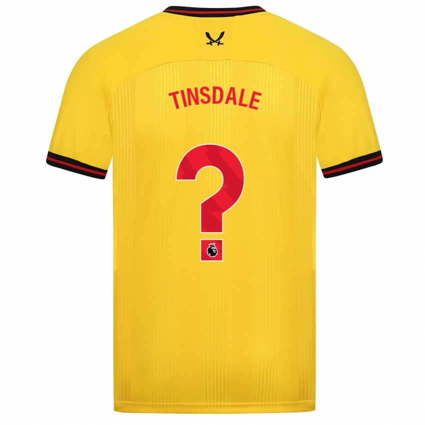 Női Jay Tinsdale #0 Sárga Idegenbeli Jersey 2023/24 Mez Póló Ing