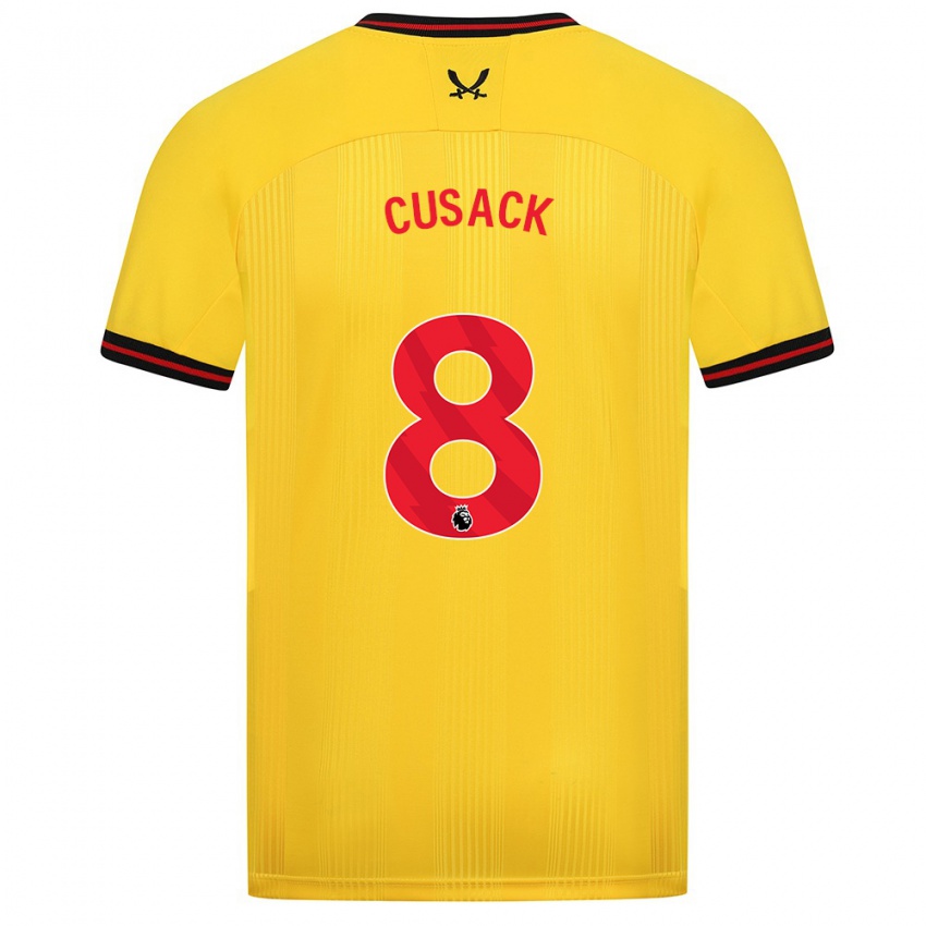 Női Maddy Cusack † #8 Sárga Idegenbeli Jersey 2023/24 Mez Póló Ing