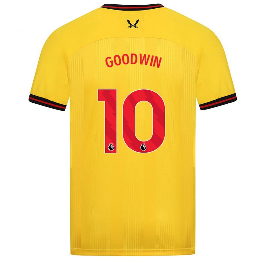 Női Isobel Goodwin #10 Sárga Idegenbeli Jersey 2023/24 Mez Póló Ing